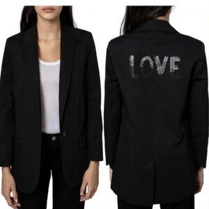 Zadig & Voltaire Viva Love Stretch Cotton Blazer